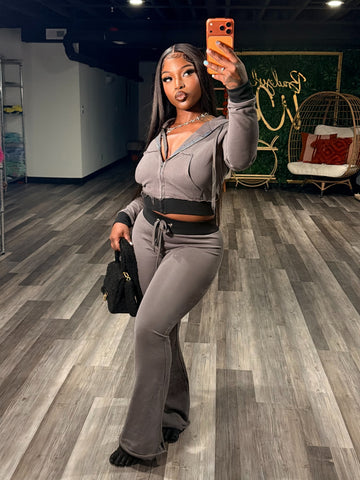 Two Tone Jogger Set