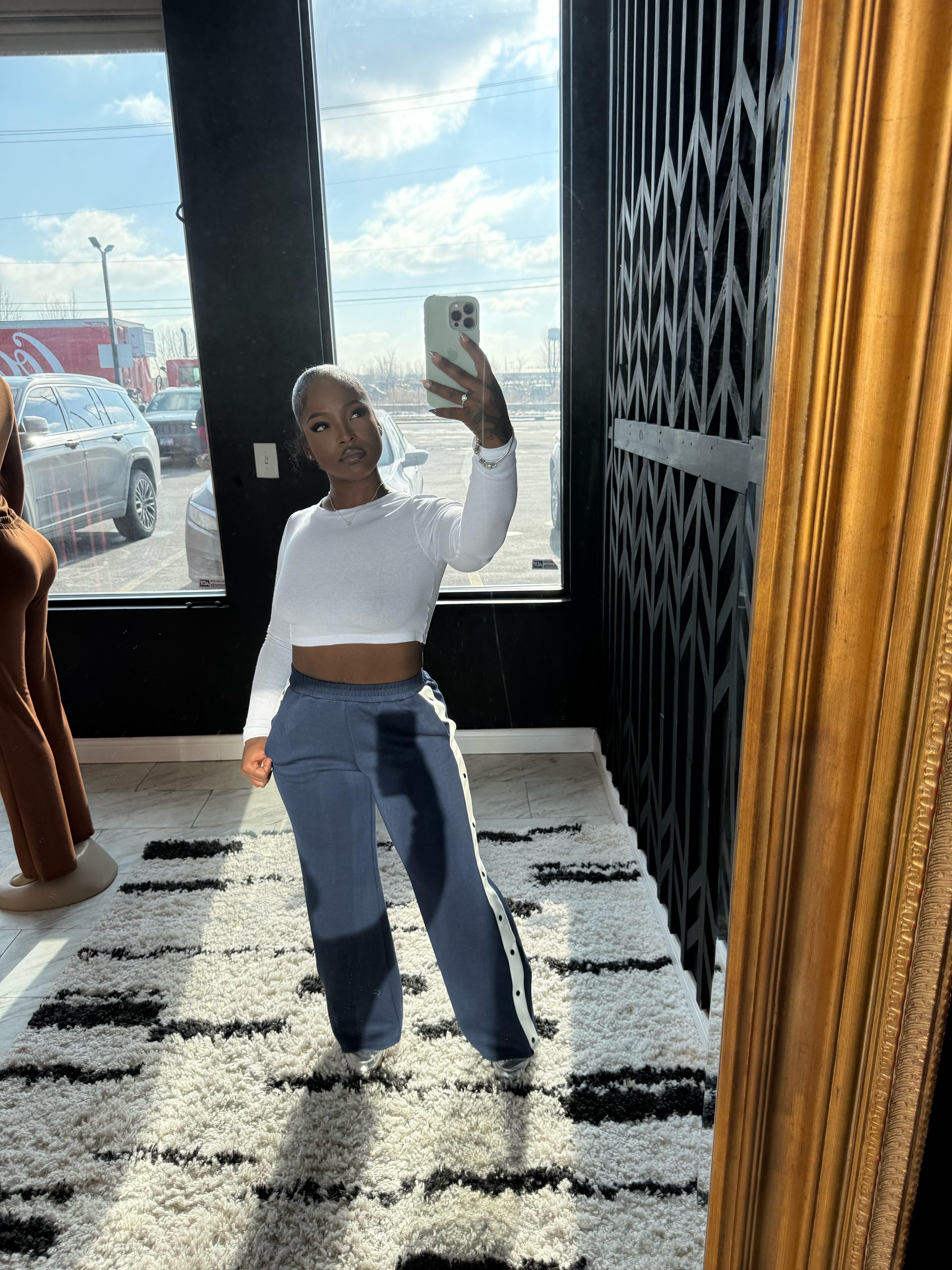 Button Her Down Joggers