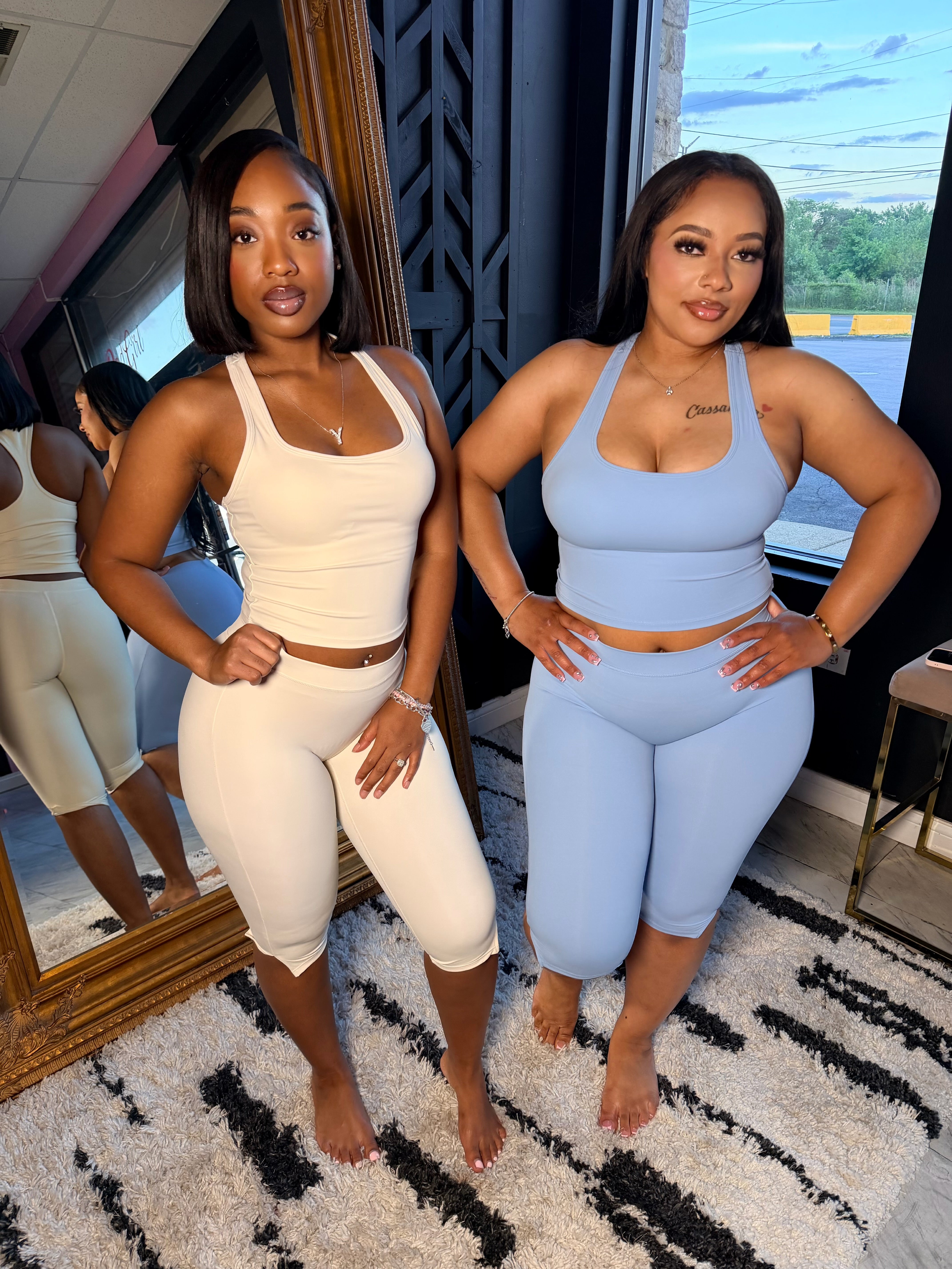 Racer Back Capri Set