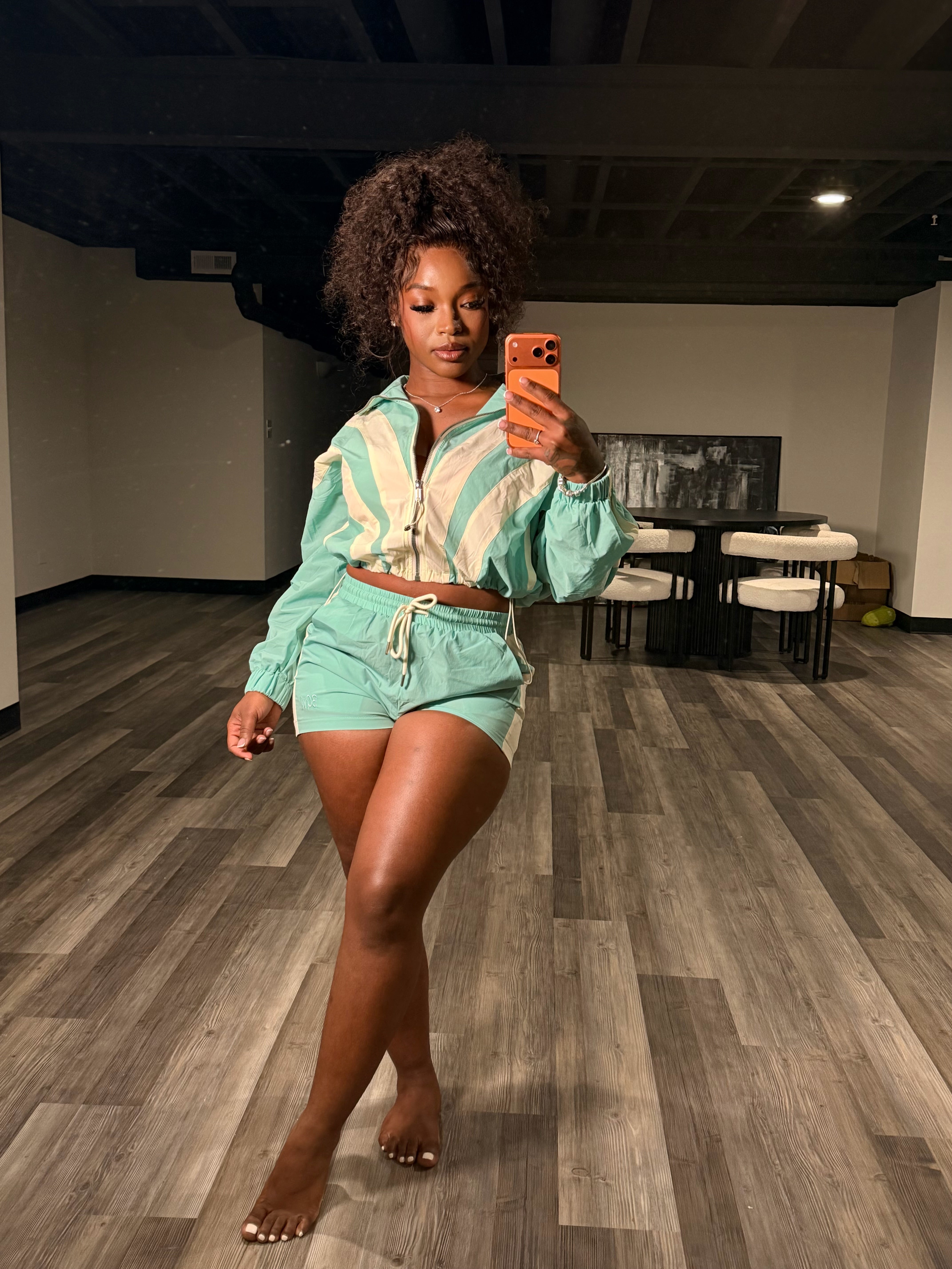 BGW Windbreaker Short Set