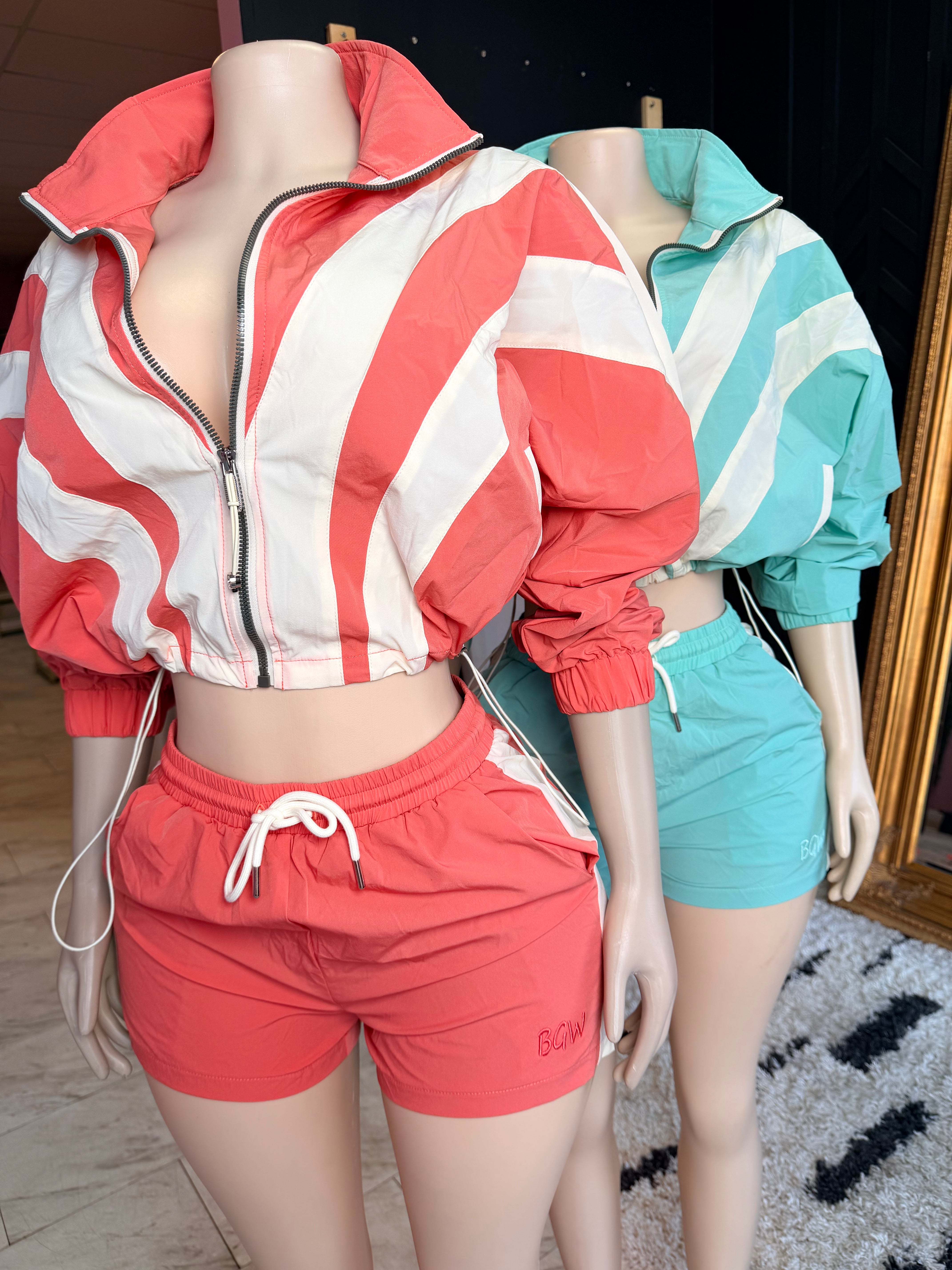 BGW Windbreaker Short Set