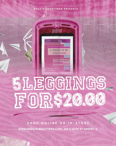 5 Leggings For $20
