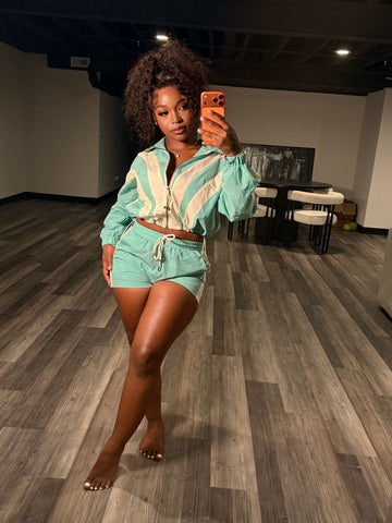 BGW Windbreaker Short Set