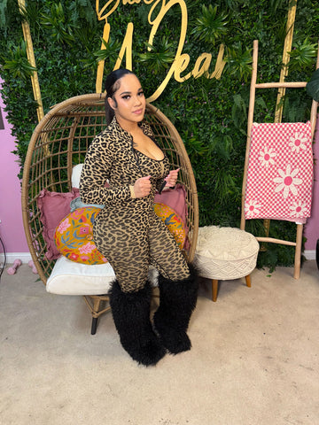 Cheetah Girl Playsuit Set