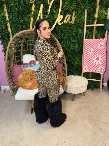 Cheetah Girl Playsuit Set