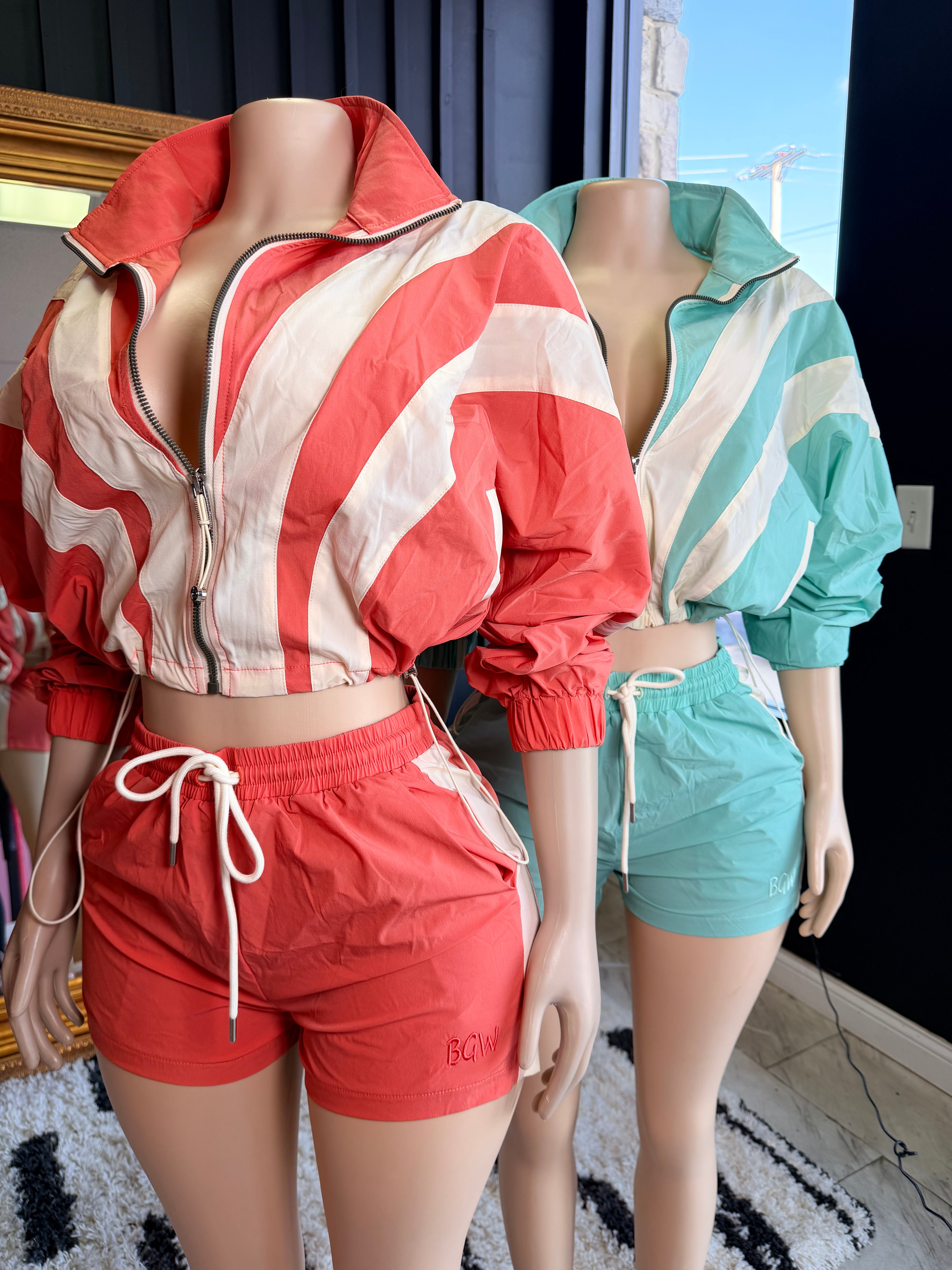 BGW Windbreaker Short Set