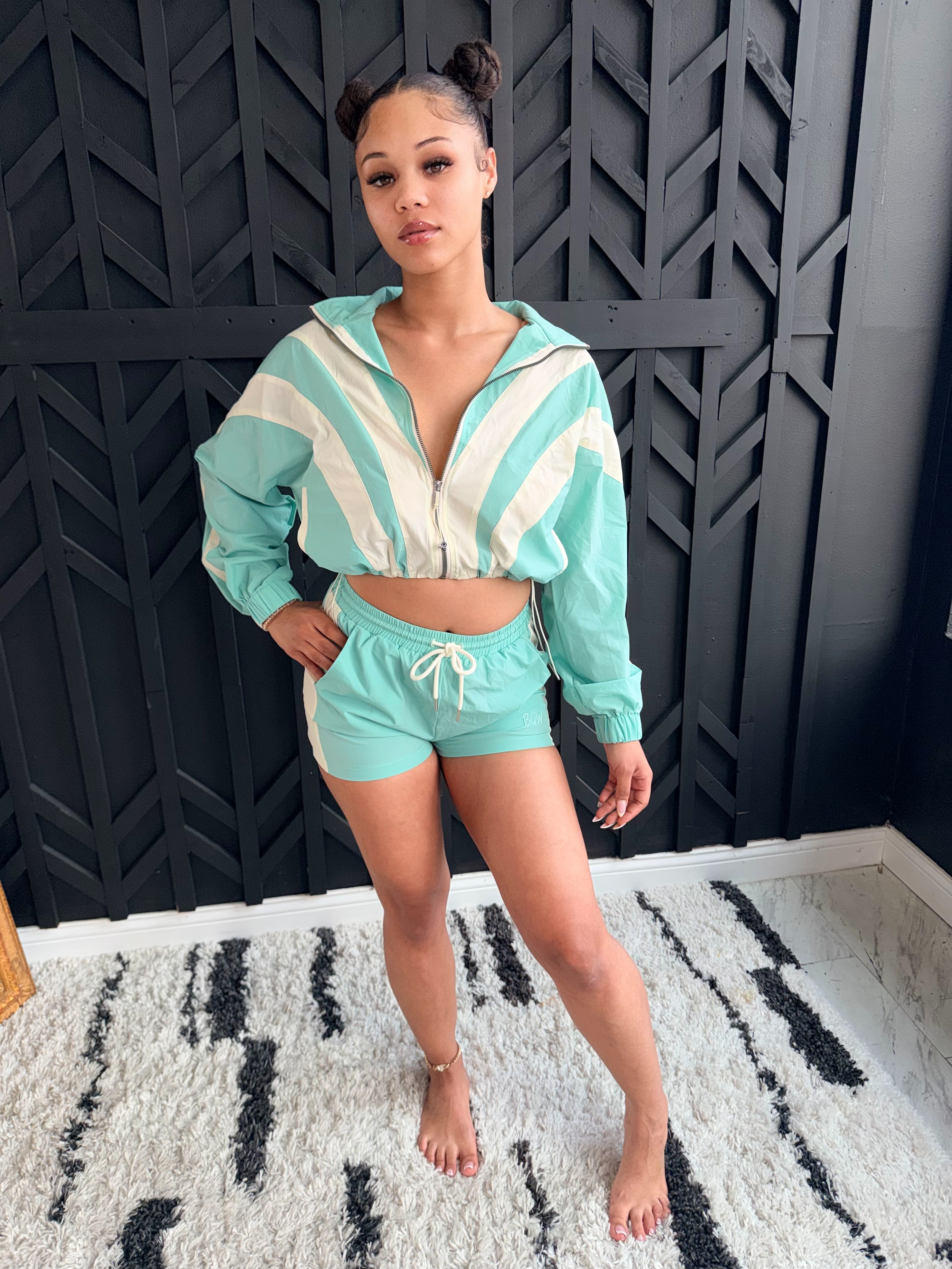 BGW Windbreaker Short Set