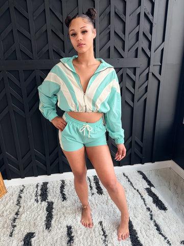BGW Windbreaker Short Set