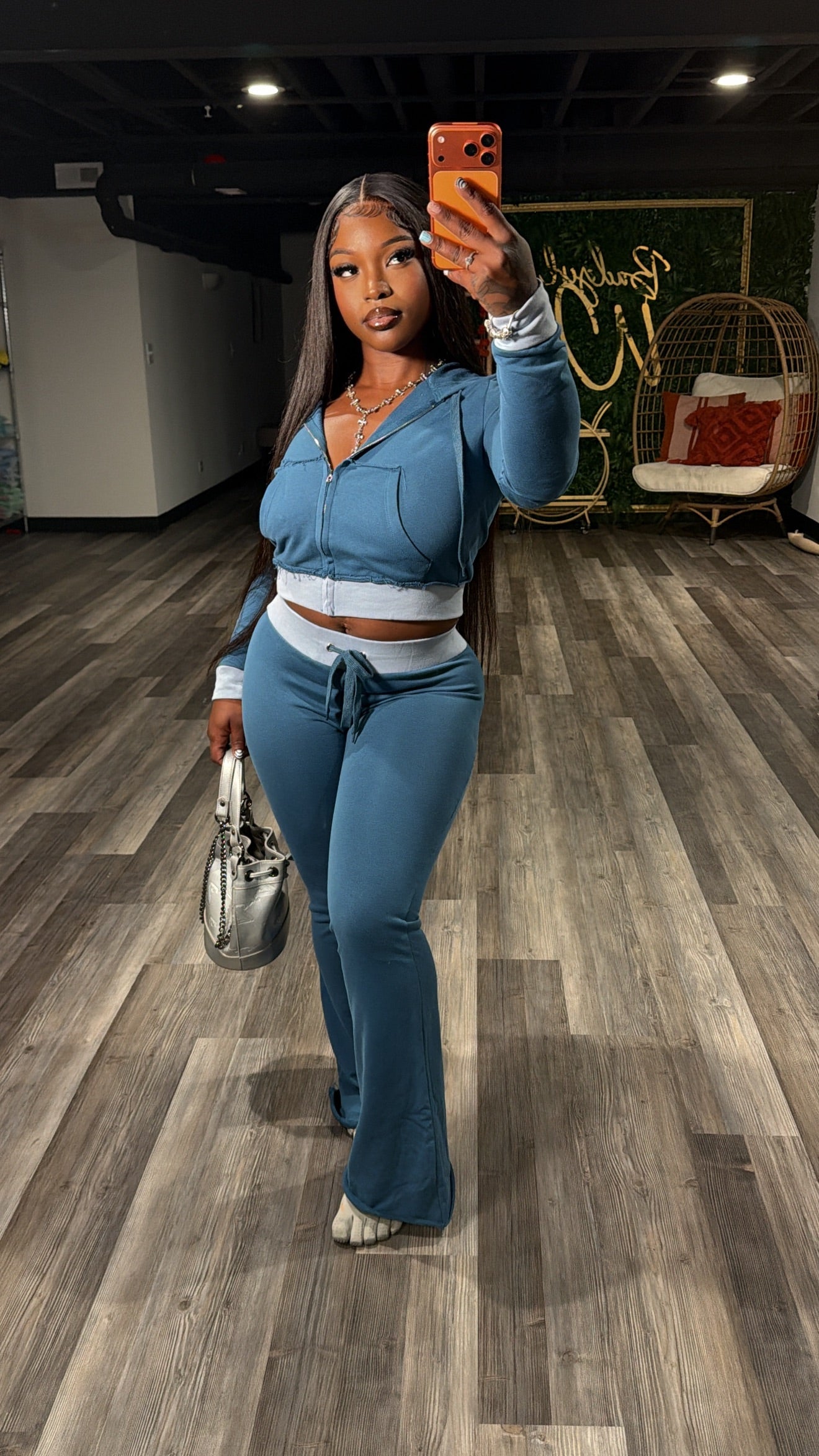 Two Tone Jogger Set