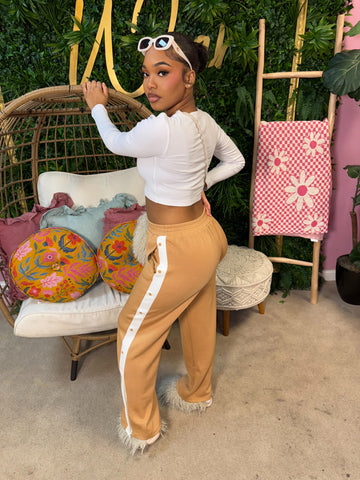 Button Her Down Joggers