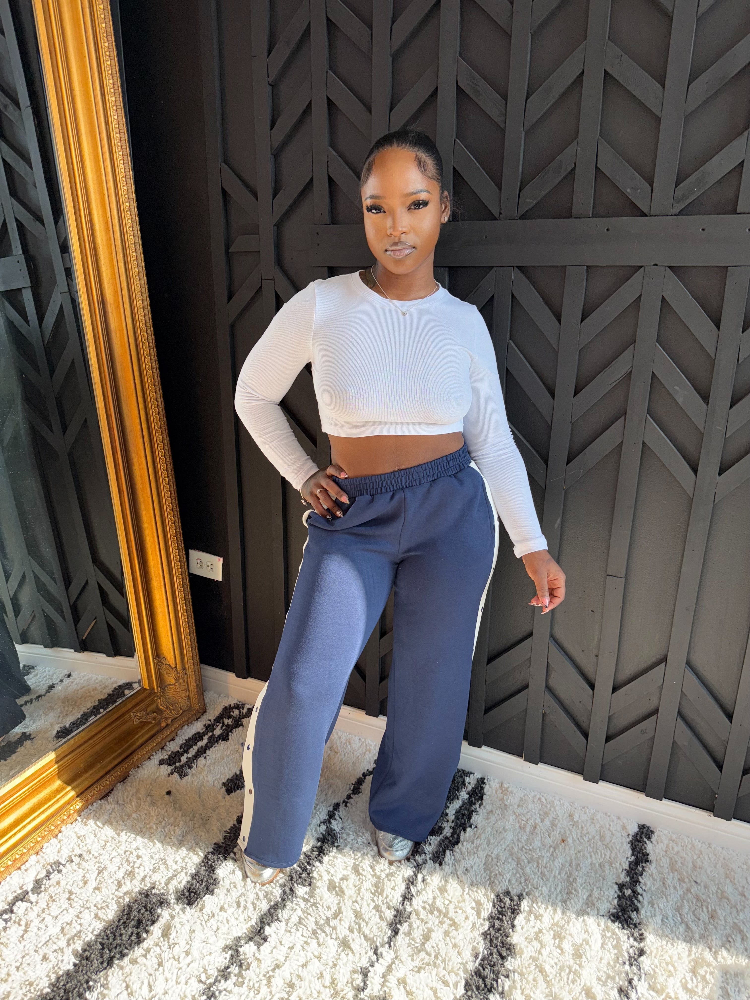 Button Her Down Joggers