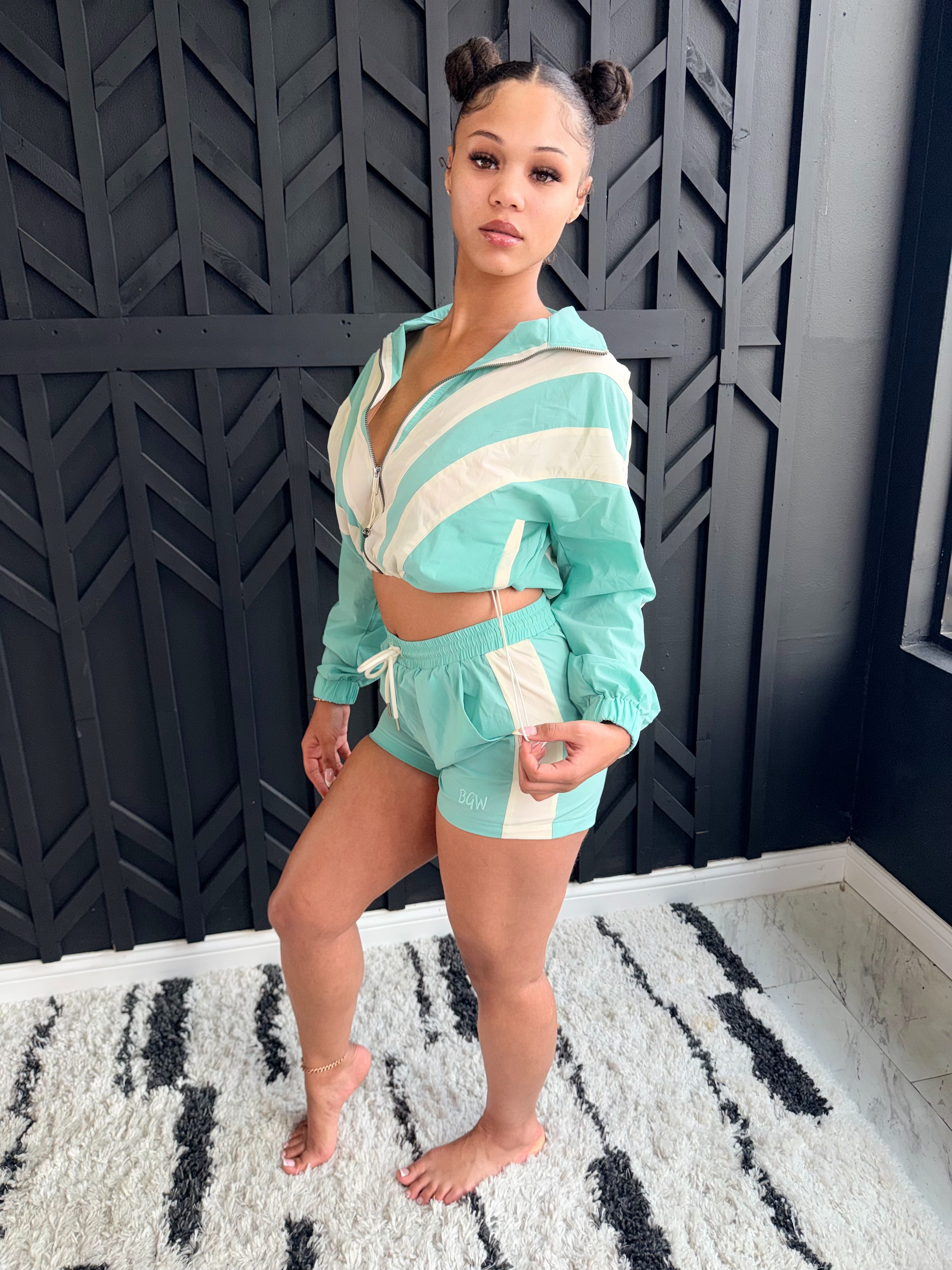 BGW Windbreaker Short Set