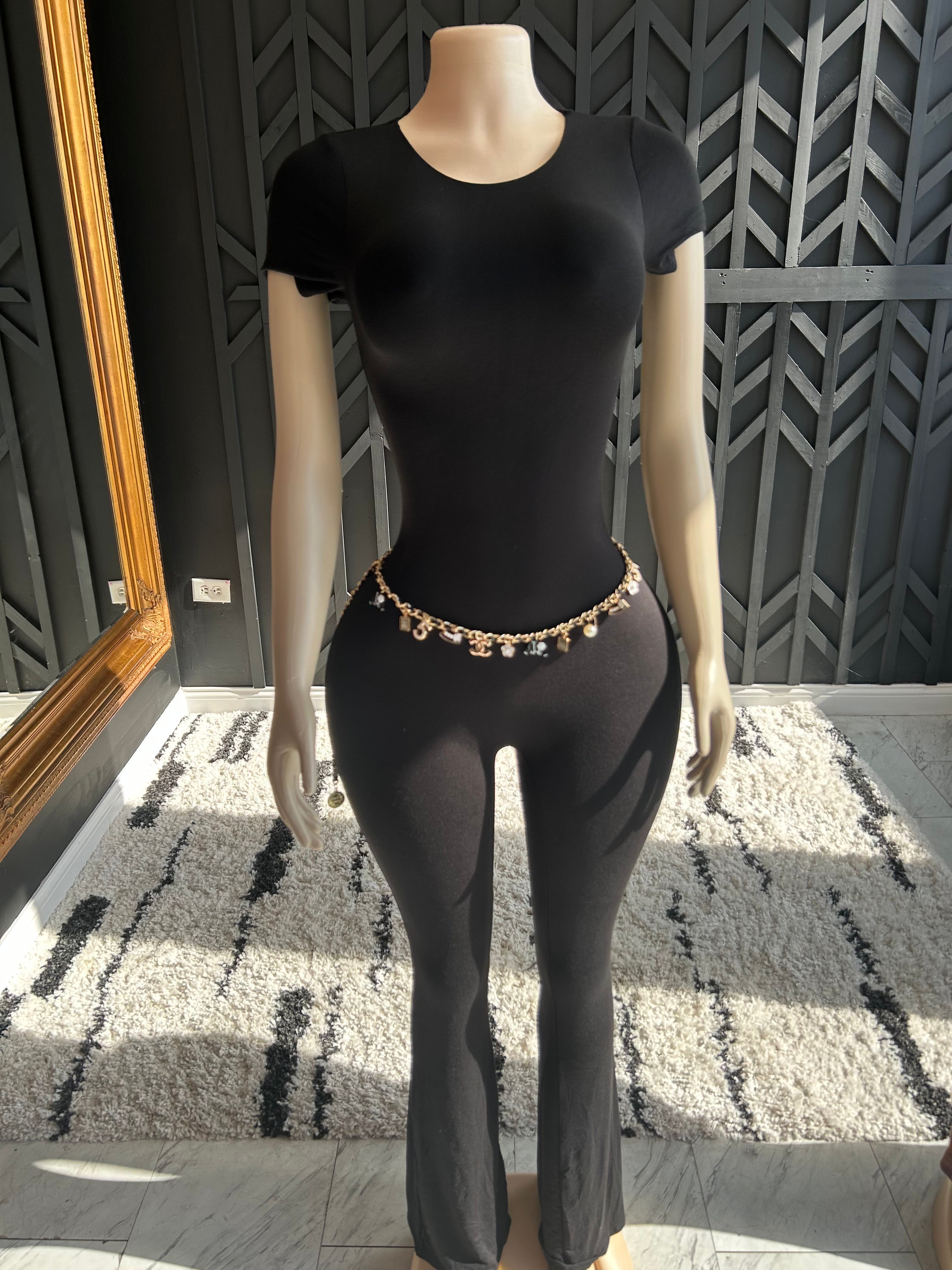 Crew Neck Flare Playsuit