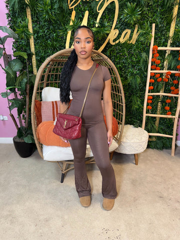 Crew Neck Flare Playsuit